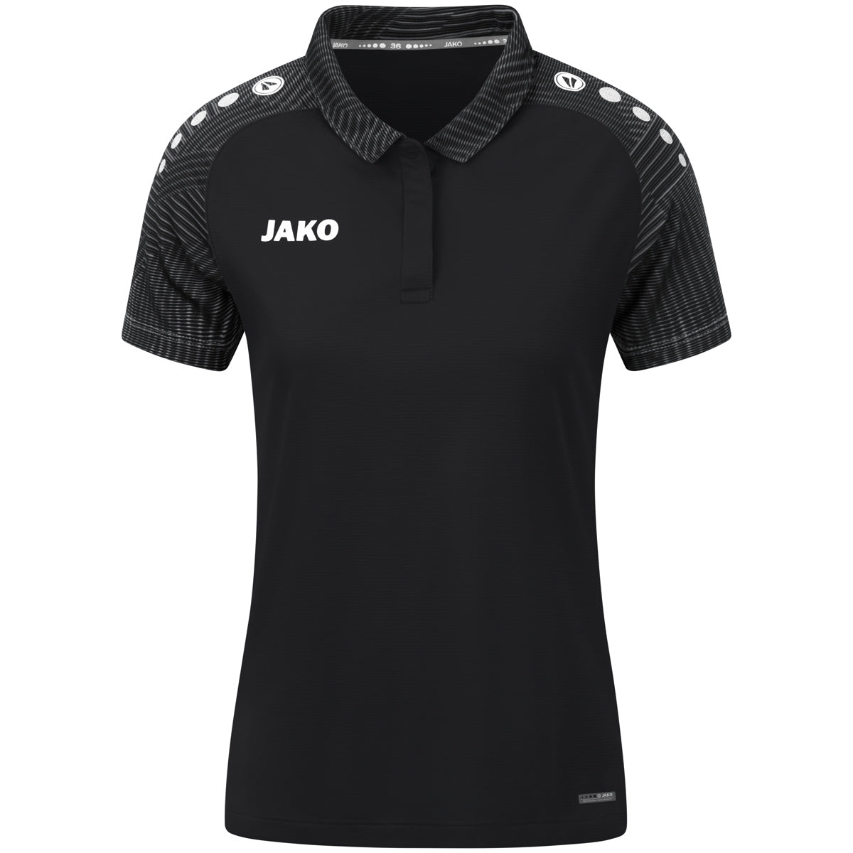 JAKO Polo Performance Fußballoberteile JAKO schwarz/anthra light S