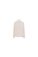 JEANNE BARET NAVARINO RIB TURTLENECK TOP