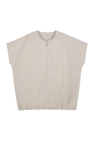 JEANNE BARET SUNFLOWER SHORT-SLEEVED BLOUSE Wandershirts /-hemden JEANNE BARET KAKI 34