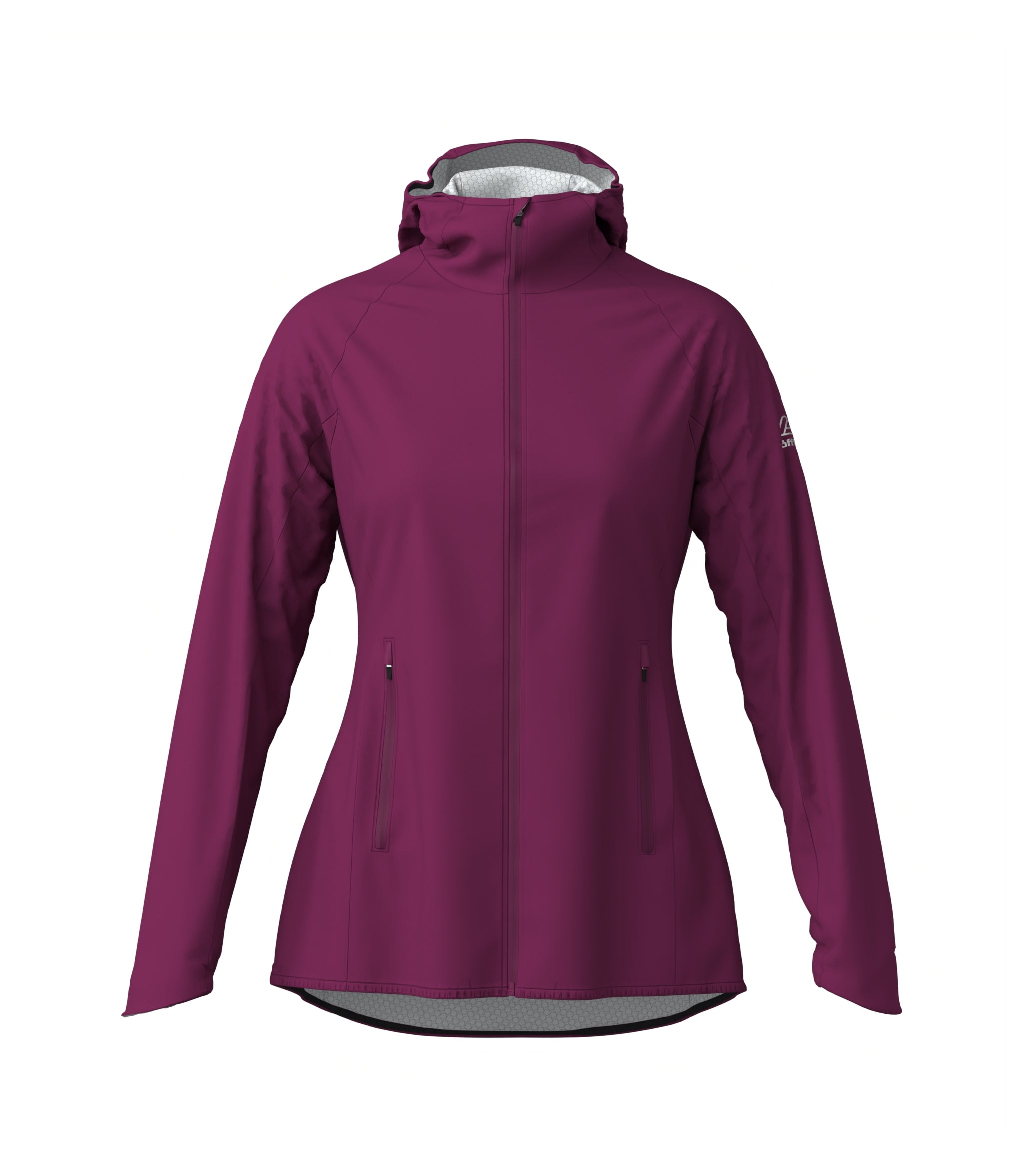 LÖFFLER W HOODED JACKET WPM POCKET Wanderjacken LÖFFLER BORDEAUX 36