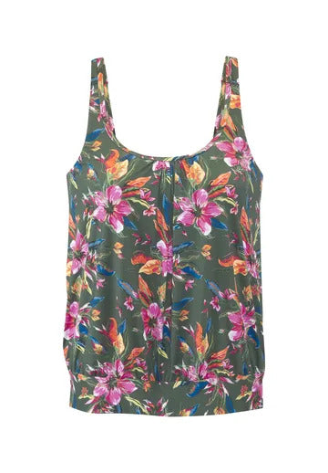 LASCANA Tankini-Top OS Badeanzug LASCANA oliv print 38