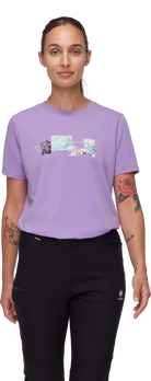 MAMMUT Mountain T-Shirt Women 3308m Wandershirts /-hemden MAMMUT lavandin S