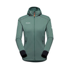 MAMMUT Taiss Light ML Hooded Jacket Women Fleecejacken & Pullover MAMMUT 40242 dark jade-black S