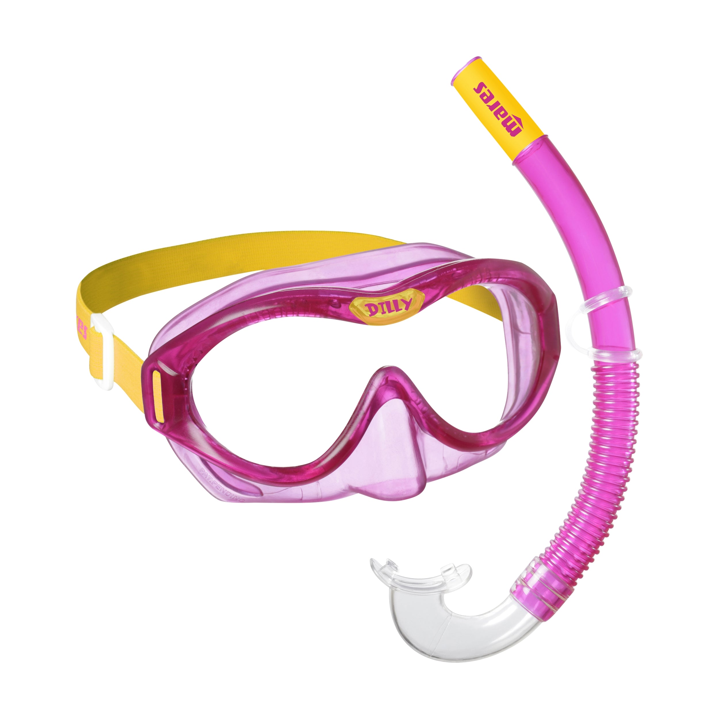 MARES Combo DILLY Schnorchel MARES YELLOW PINK -