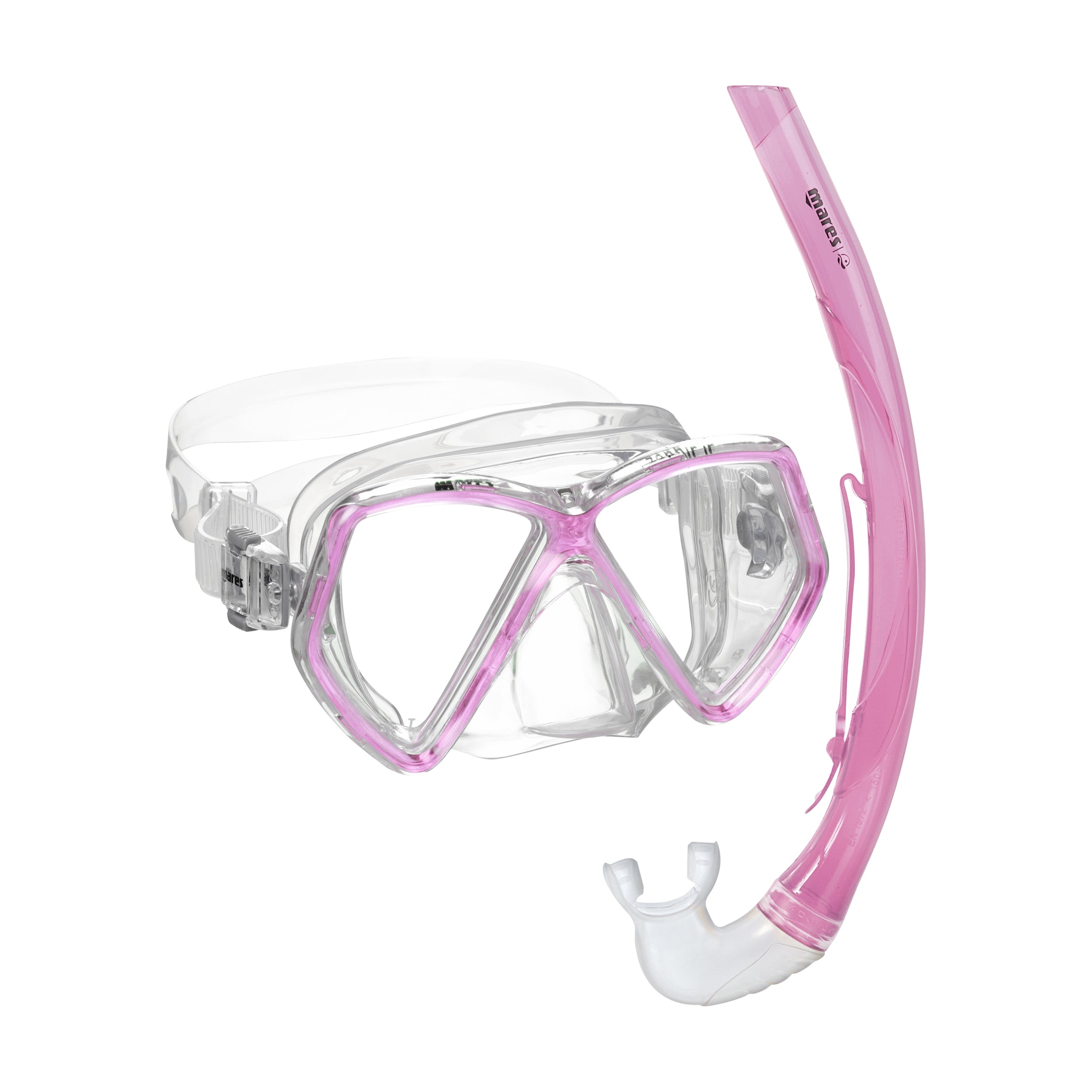 MARES Combo ZEPHIR JR. Schnorchel MARES REFLEX PINK CLEAR -