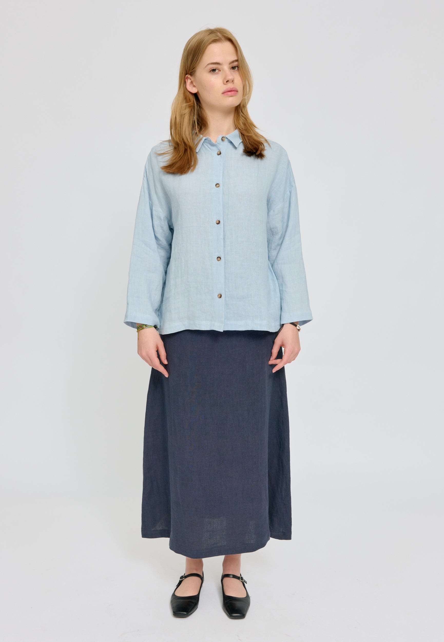 MAZINE 3/4 Sleeve Linen Shirt Freizeitshirts /-blusen MAZINE