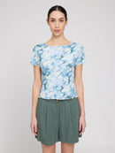 MAZINE Babylock Hems Printed T-Shirt Freizeitshirts /-blusen MAZINE 132 XS