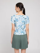 MAZINE Babylock Hems Printed T-Shirt Freizeitshirts /-blusen MAZINE
