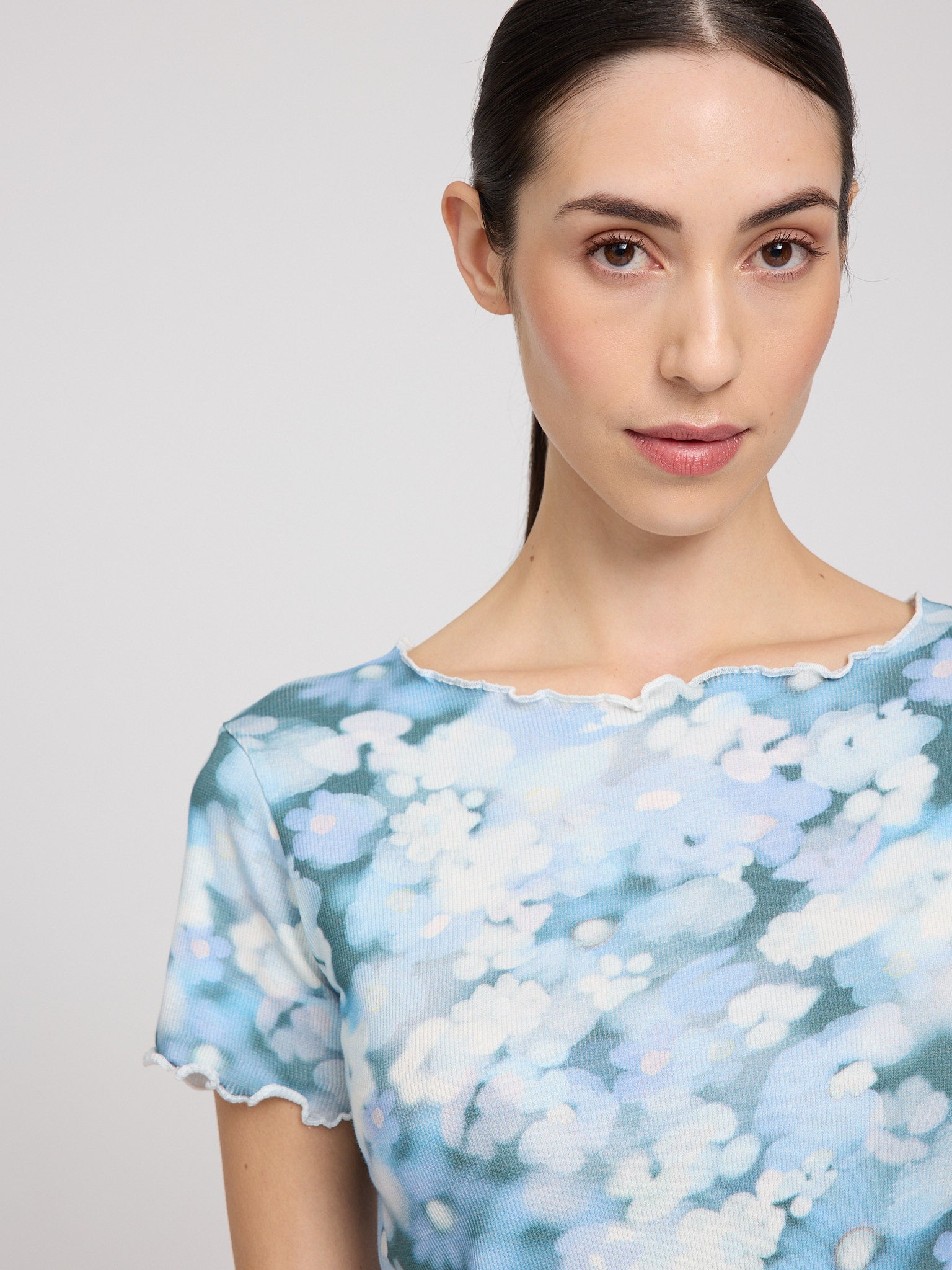 MAZINE Babylock Hems Printed T-Shirt Freizeitshirts /-blusen MAZINE
