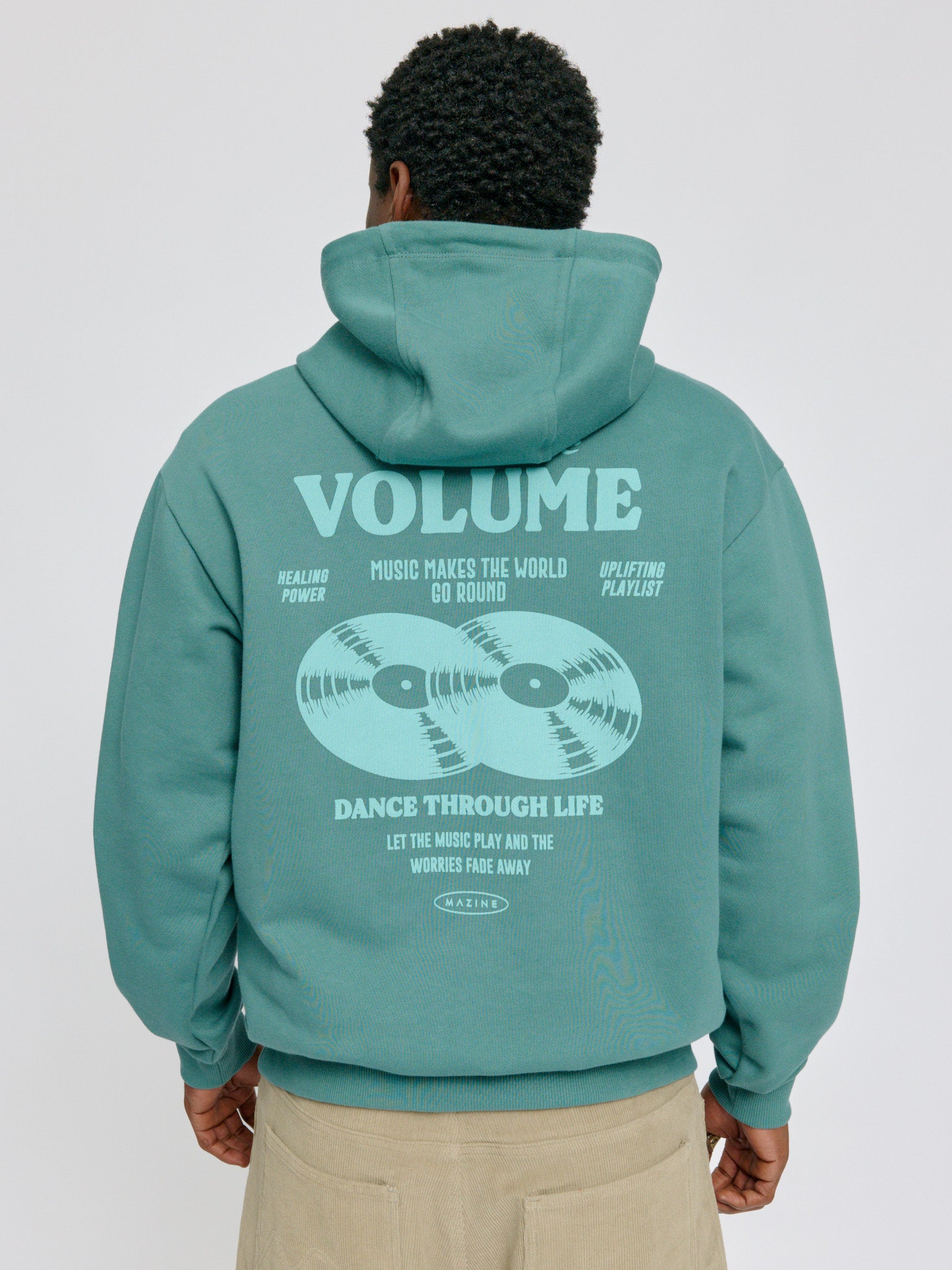 MAZINE Back Print Hoodie Freizeitpullover MAZINE