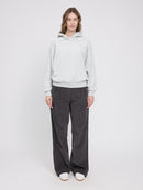 MAZINE Back Print Hoodie Freizeitpullover MAZINE pearl blue/rise XS
