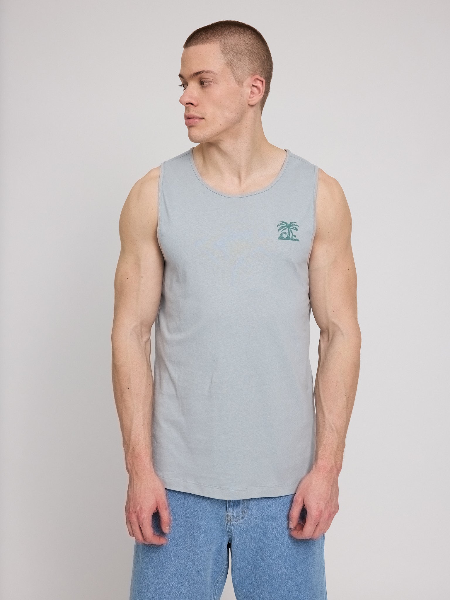 MAZINE Back Print Tanktop Freizeitshirts /-hemden MAZINE 97 S
