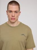 MAZINE Chest Print T-Shirt Freizeitshirts /-hemden MAZINE