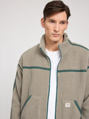 MAZINE Contrast Tape Sherpa Jacket