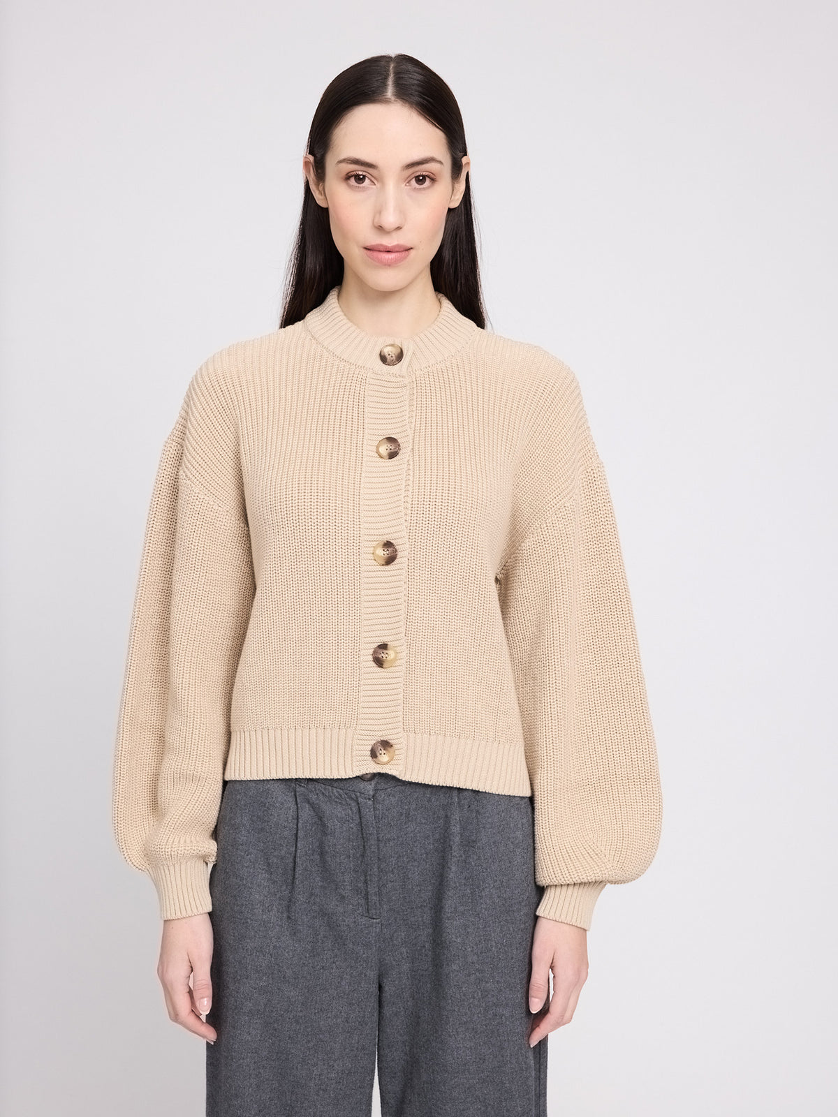 MAZINE Crew Neck Knit Cardigan Freizeitpullover MAZINE