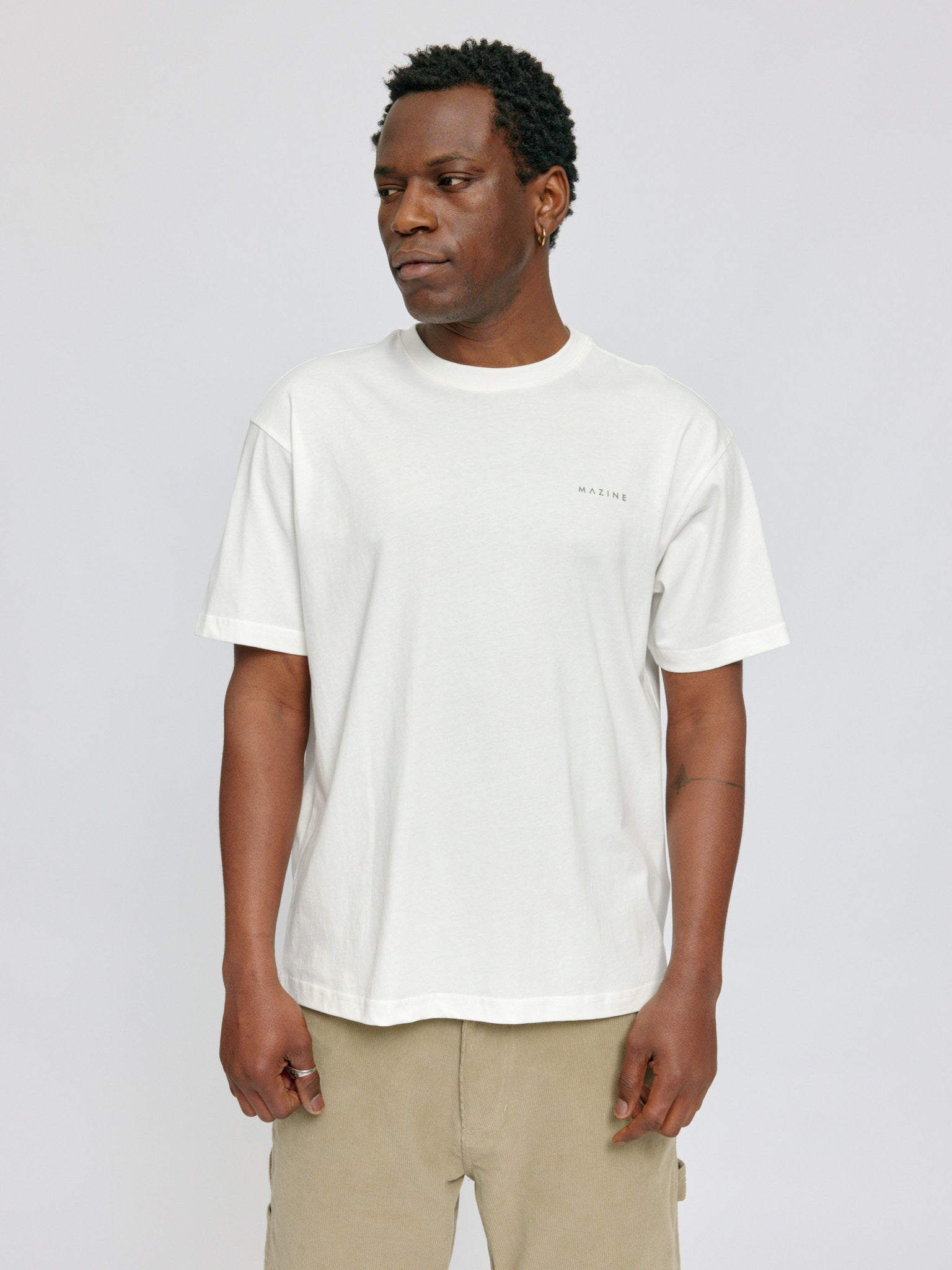 MAZINE Day Off Back Print T-Shirt Freizeitshirts /-hemden MAZINE 127 S