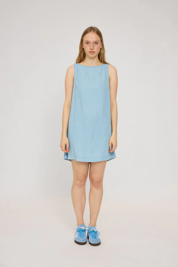 MAZINE Denim Mini-Dress Kleider & Röcke MAZINE LIGHT BLUE WASH XS
