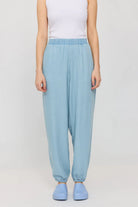 MAZINE Denim Parachute Pants Freizeithosen MAZINE LIGHT BLUE WASH XS