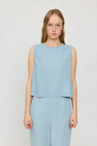 MAZINE Denim Top Freizeitshirts /-blusen MAZINE LIGHT BLUE WASH XS