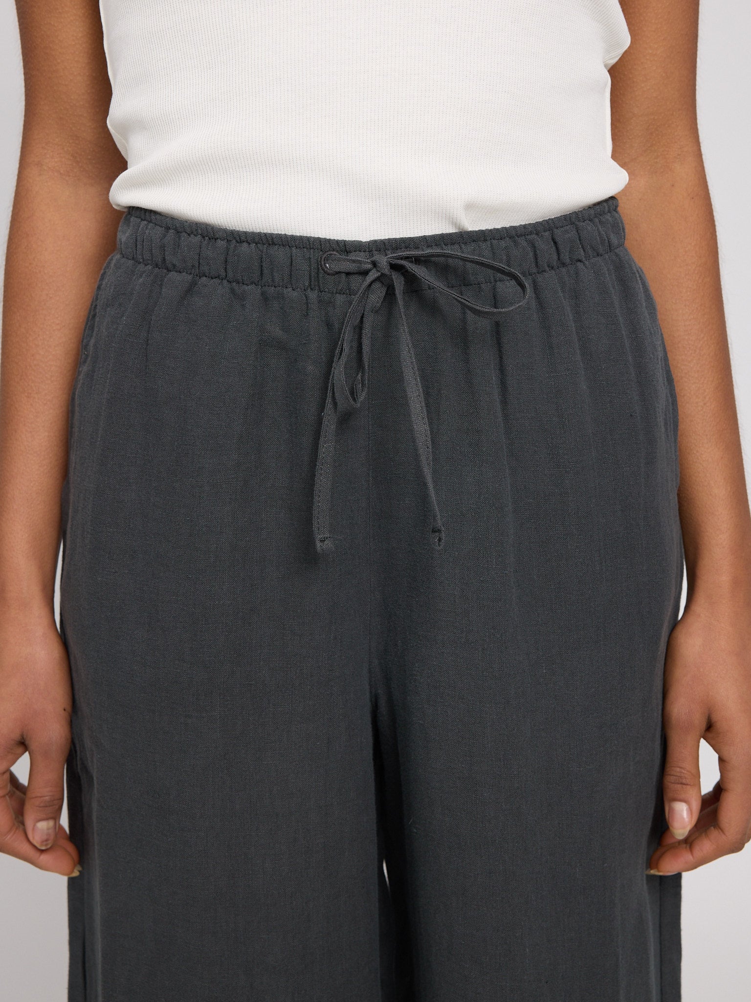 MAZINE Drawstring Linen Pants Freizeithosen MAZINE
