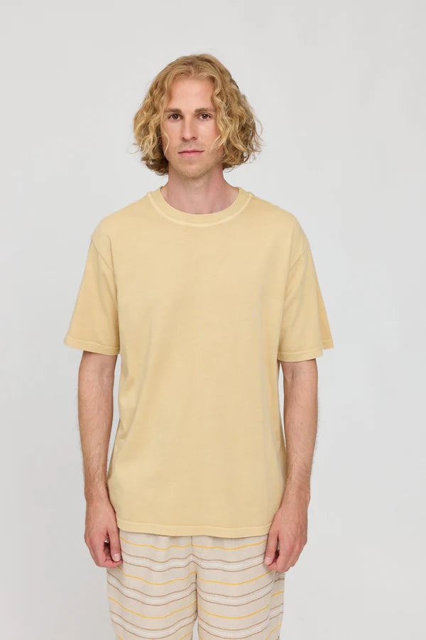 MAZINE Faded T Natural Dye Freizeitshirts /-hemden MAZINE eco dye It yell S