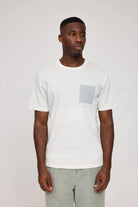 MAZINE Halfway Striped T Organic Cotton Freizeitshirts /-hemden MAZINE offwhite/ice bl S
