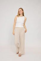 MAZINE Jersey Knit Wide Leg Pants Freizeithosen MAZINE