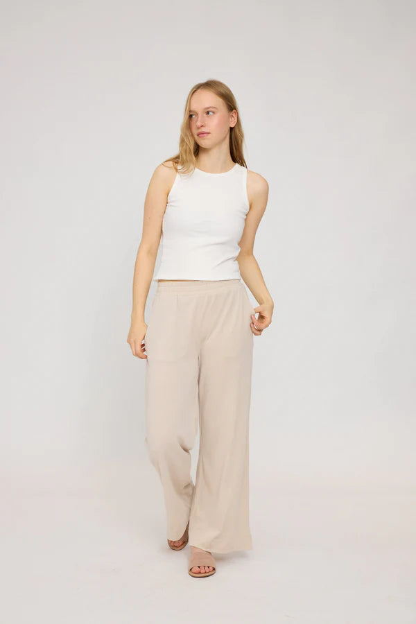 MAZINE Jersey Knit Wide Leg Pants Freizeithosen MAZINE
