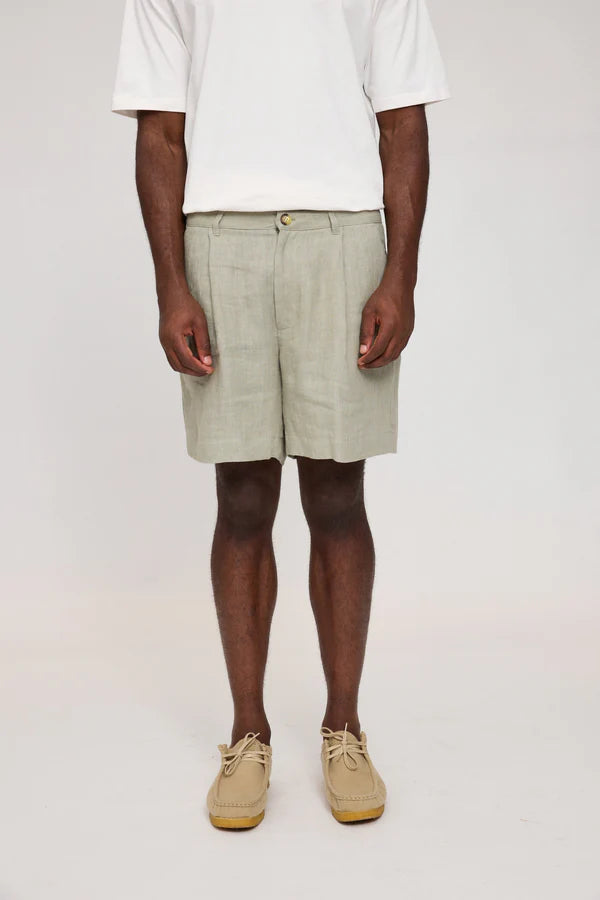 MAZINE Linen Bermuda Shorts Freizeithosen MAZINE SEAGRASS S