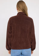 MAZINE Loose Fit Fleece Jacket