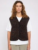 MAZINE Printed Sherpa Vest