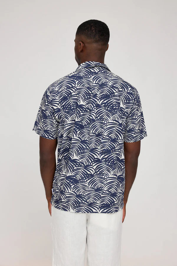 MAZINE Resort Shirt Freizeitshirts /-hemden MAZINE indigo/palms S