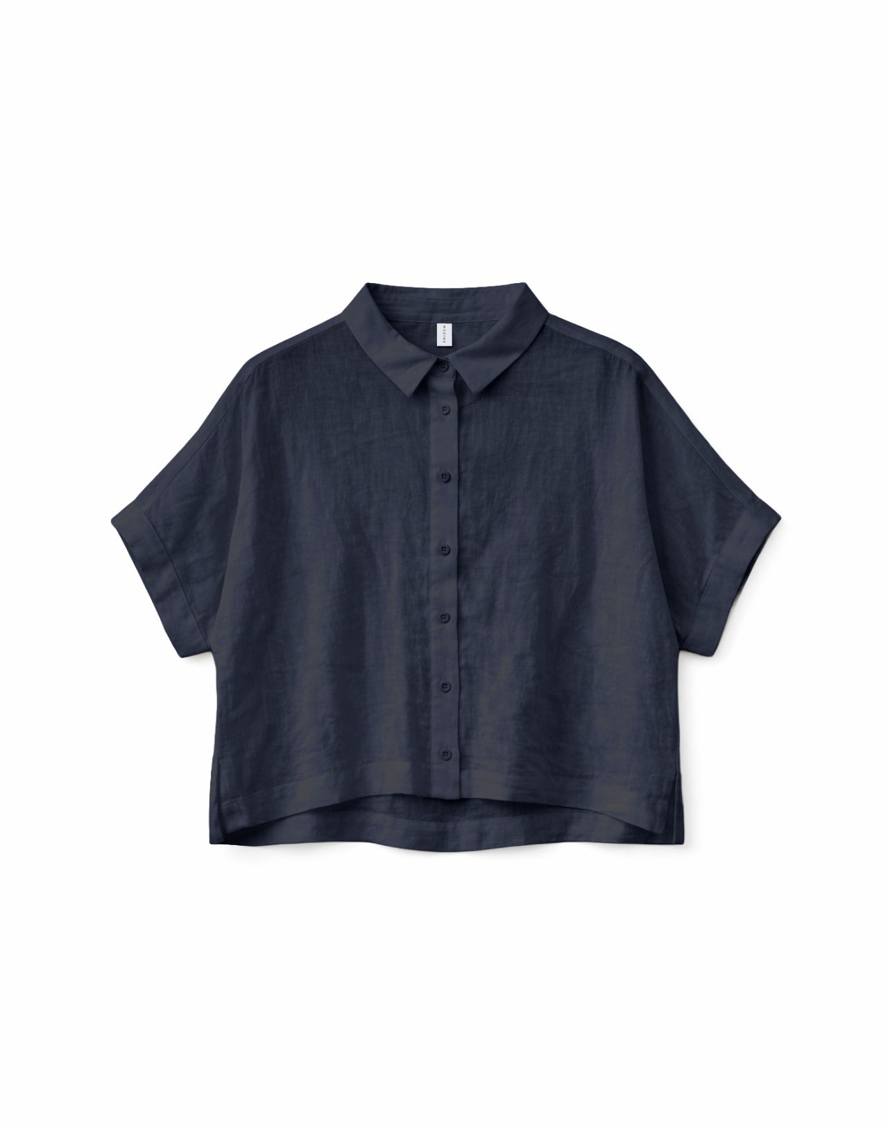 MAZINE Short Sleeve Linen Shirt Freizeitshirts /-blusen MAZINE ink blue XS