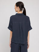 MAZINE Short Sleeve Linen Shirt Freizeitshirts /-blusen MAZINE