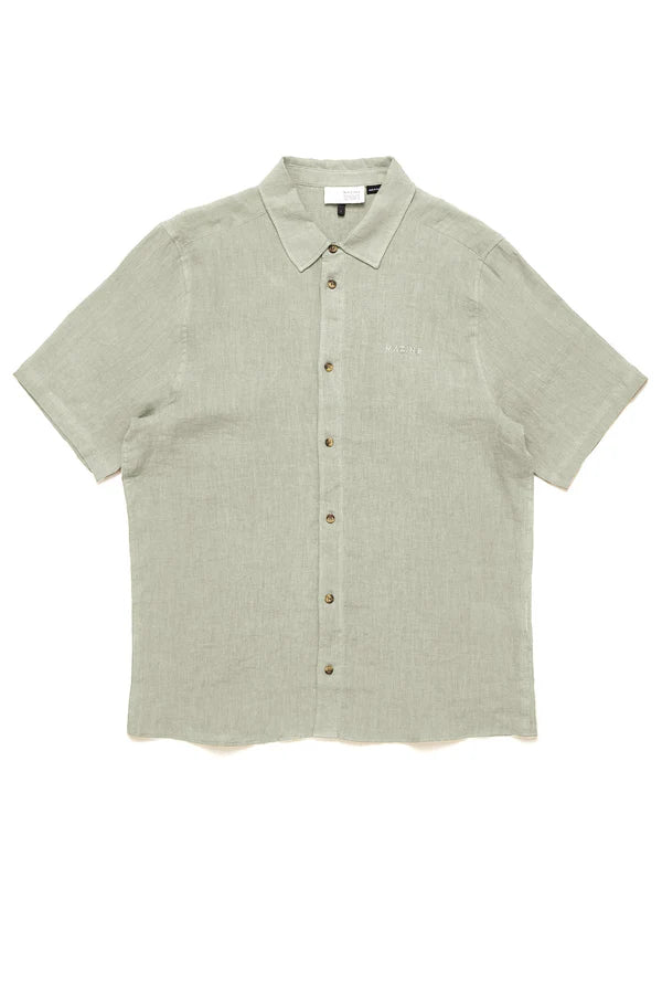 MAZINE Shortsleeve Linen Shirt Freizeitshirts /-hemden MAZINE