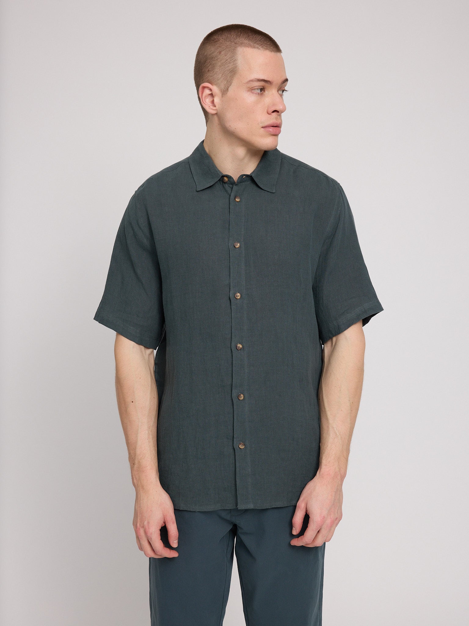 MAZINE Shortsleeve Linen Shirt Freizeitshirts /-hemden MAZINE
