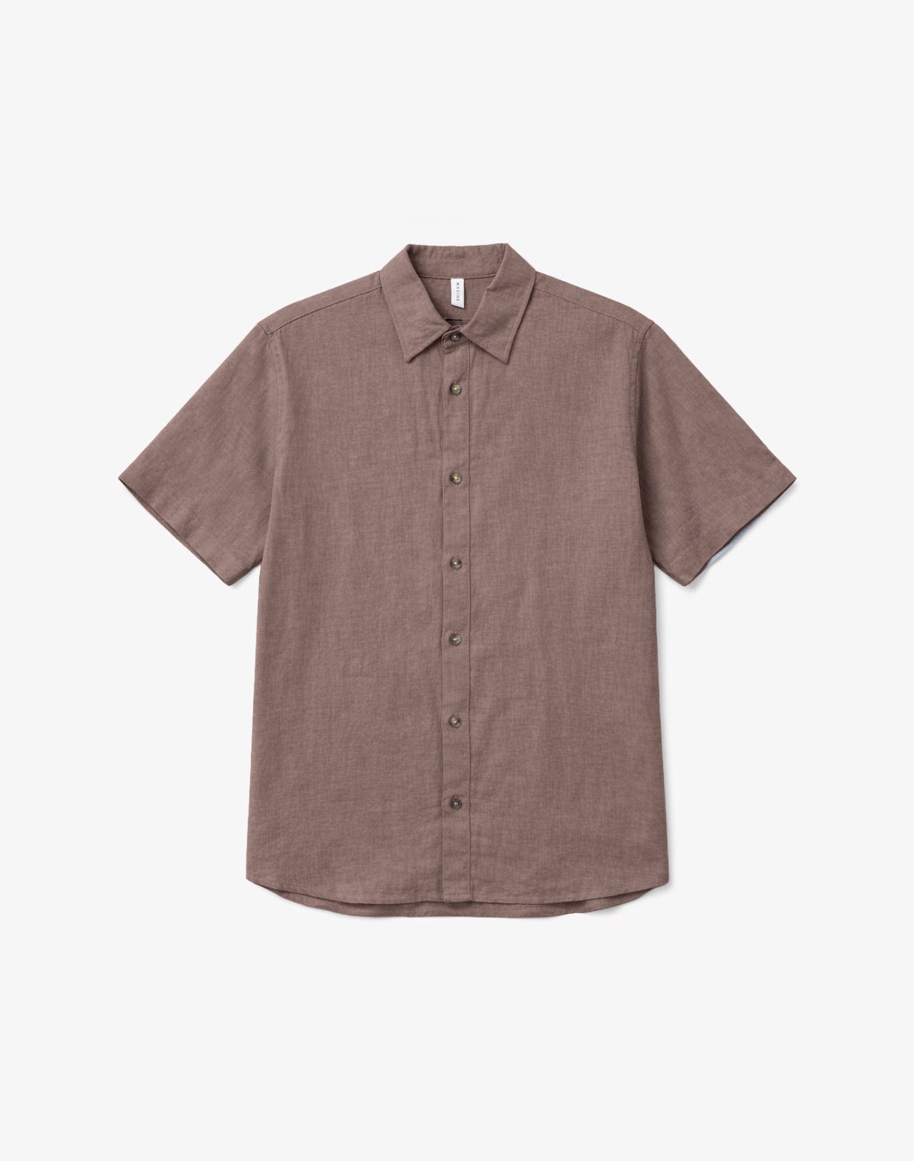 MAZINE Shortsleeve Linen Shirt Freizeitshirts /-hemden MAZINE grey brown S