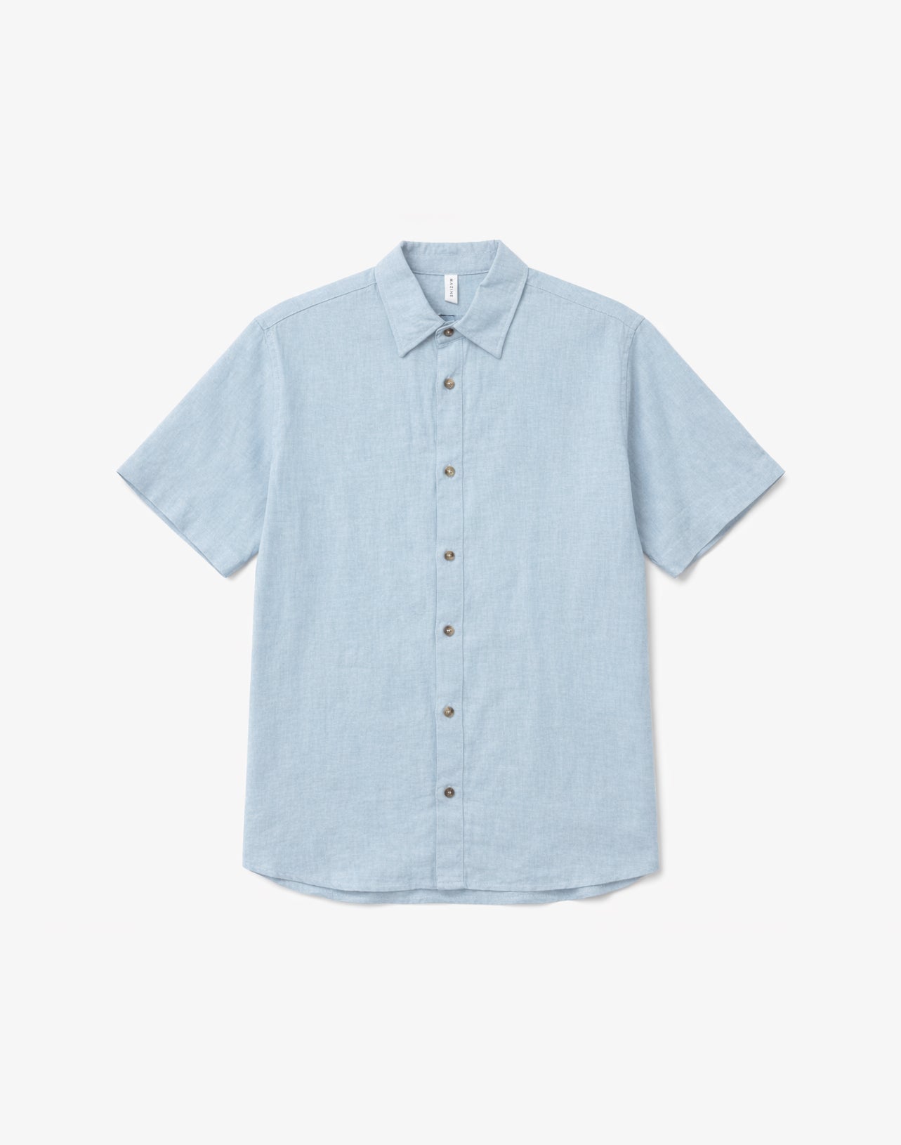 MAZINE Shortsleeve Linen Shirt Freizeitshirts /-hemden MAZINE pastel blue S