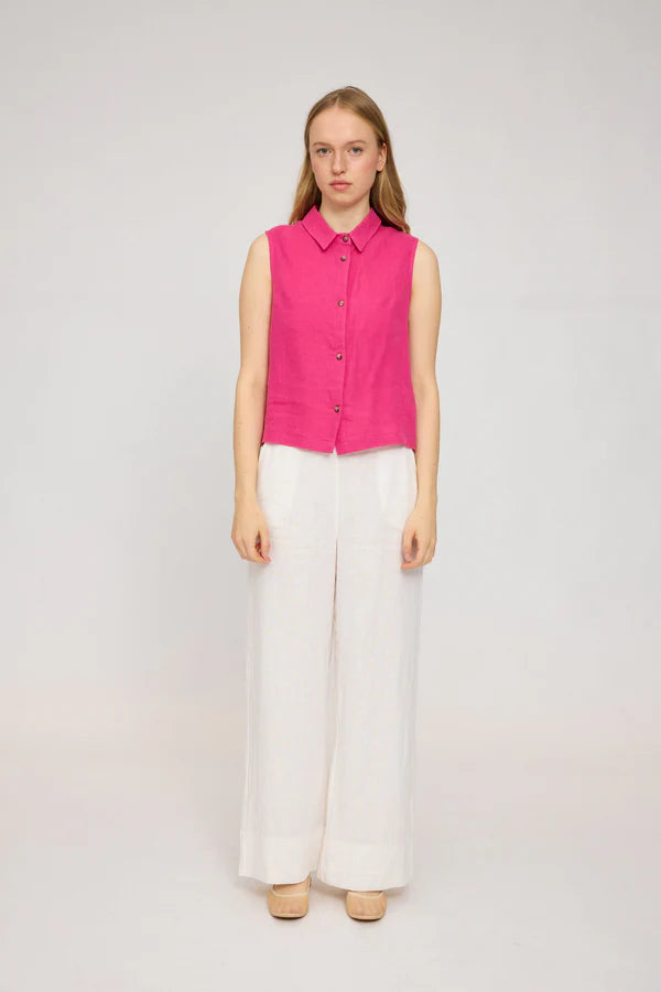 MAZINE Sleeveless Linen Blouse Freizeitshirts /-blusen MAZINE