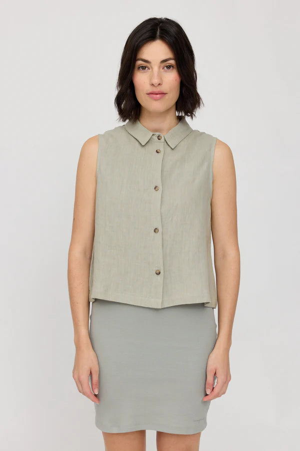 MAZINE Sleeveless Linen Blouse Freizeitshirts /-blusen MAZINE