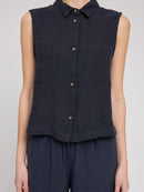MAZINE Sleeveless Linen Shirt Freizeitshirts /-blusen MAZINE