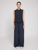 MAZINE Sleeveless Linen Shirt Freizeitshirts /-blusen MAZINE