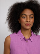 MAZINE Sleeveless Linen Shirt Freizeitshirts /-blusen MAZINE