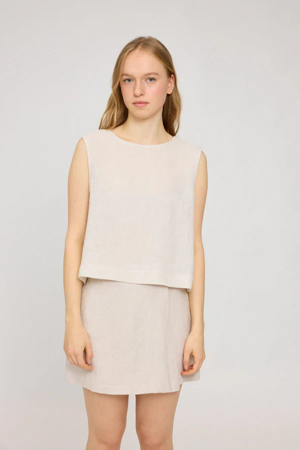 MAZINE Sleeveless Linen Top Freizeitshirts /-blusen MAZINE moon XS