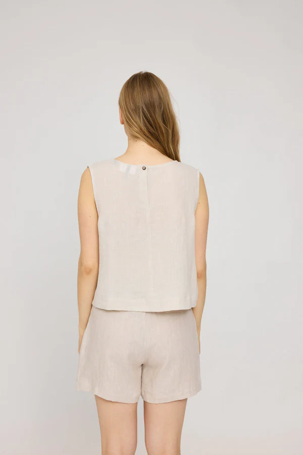 MAZINE Sleeveless Linen Top Freizeitshirts /-blusen MAZINE