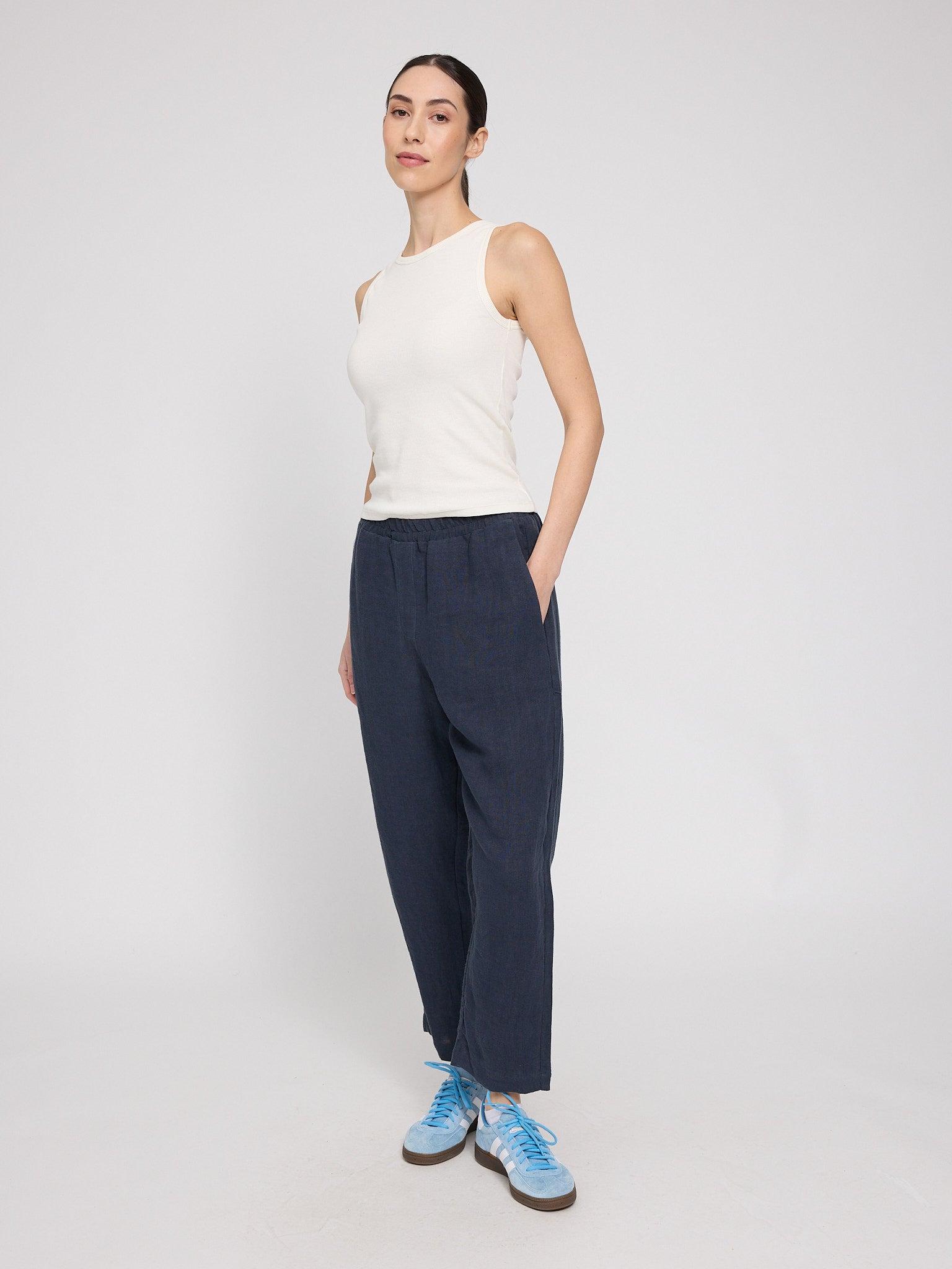 MAZINE Straight Leg Linen Pants Freizeithosen MAZINE