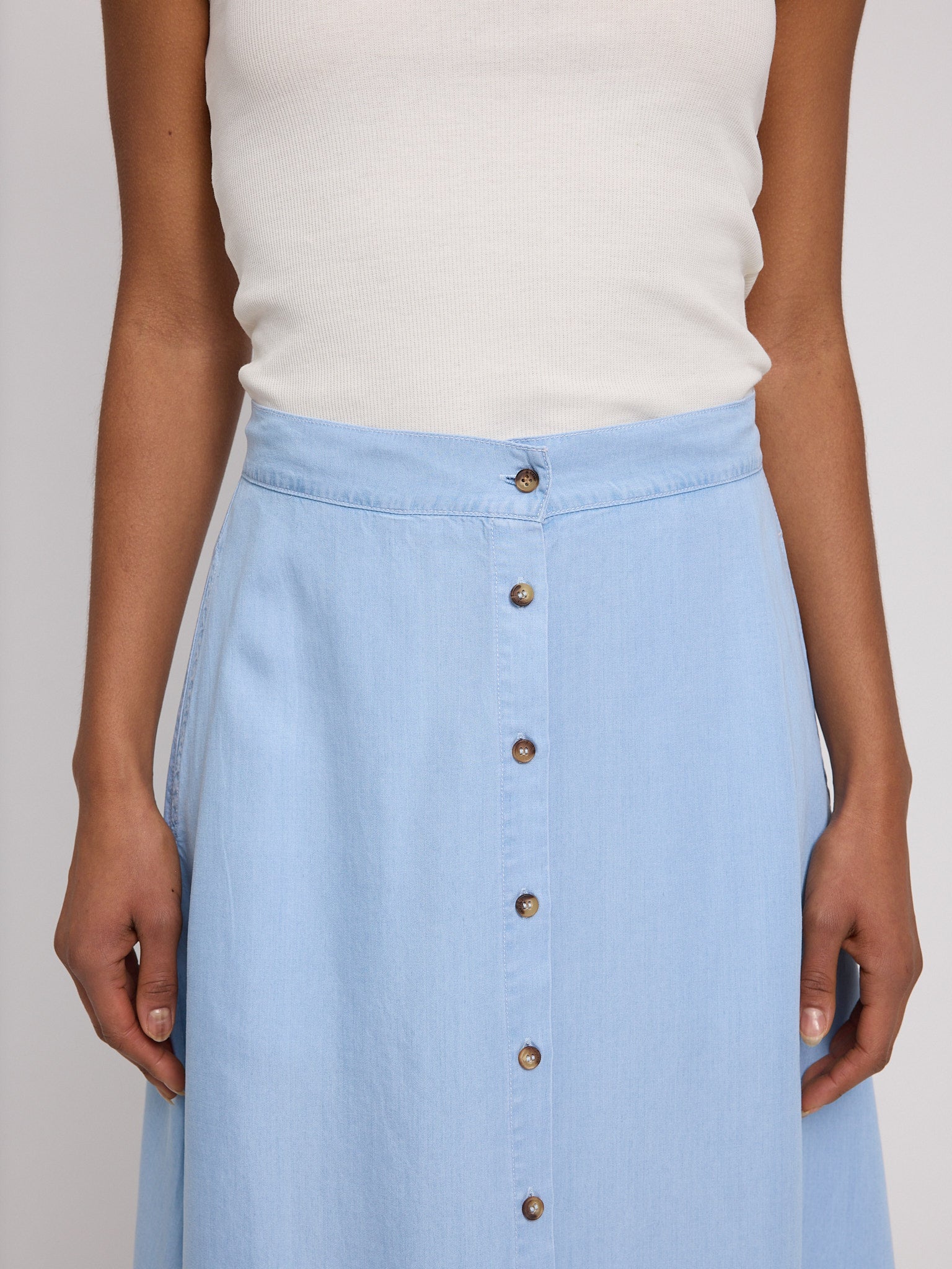 MAZINE Tencel Midi Skirt Kleider & Röcke MAZINE