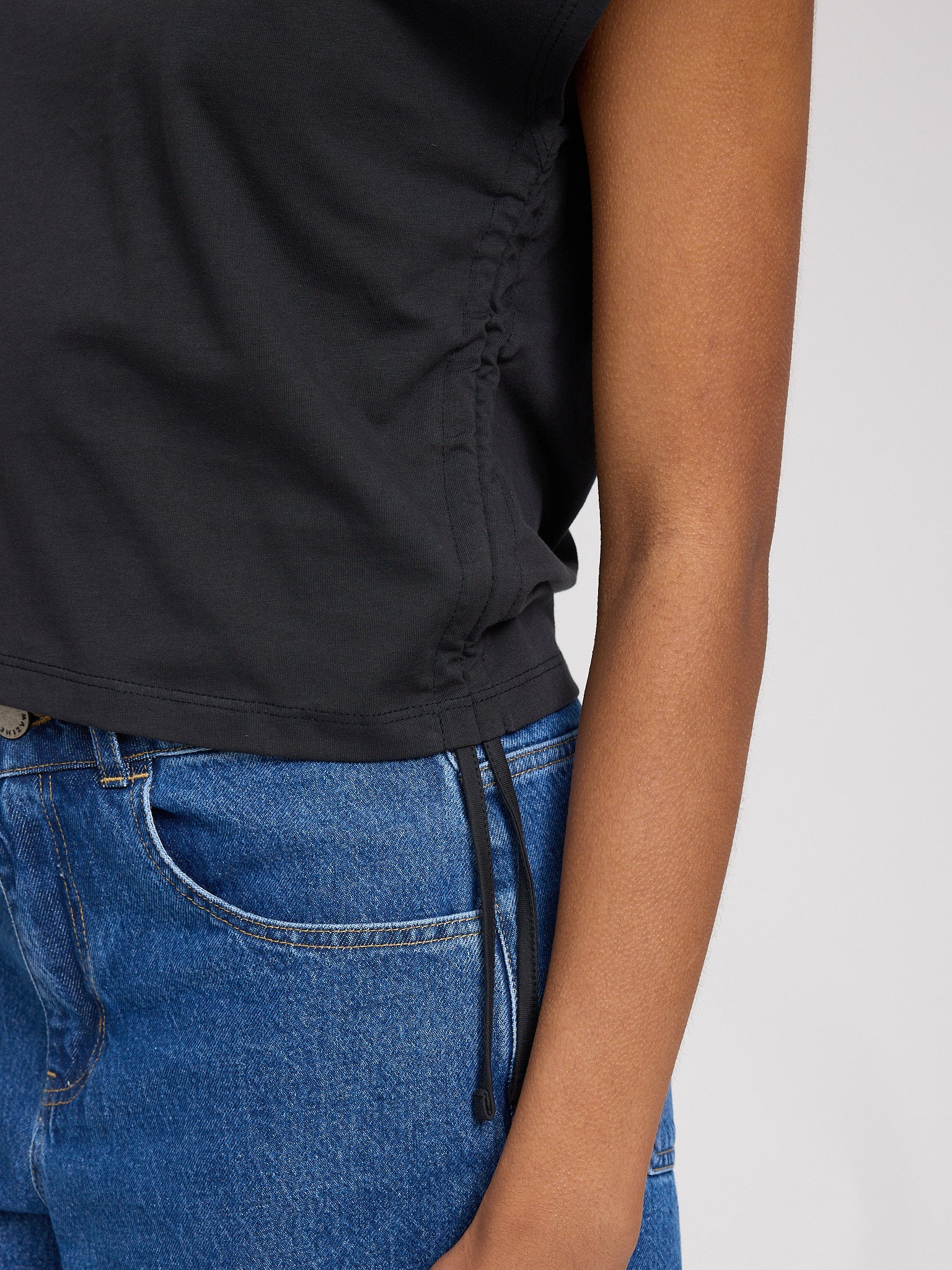 MAZINE Tie Detail T-Shirt Freizeitshirts /-blusen MAZINE