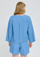 MAZINE V-Neck Tencel Blouse