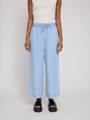 MAZINE Wide Leg Tencel Pants Elastic Freizeithosen MAZINE 104 Light blue XS